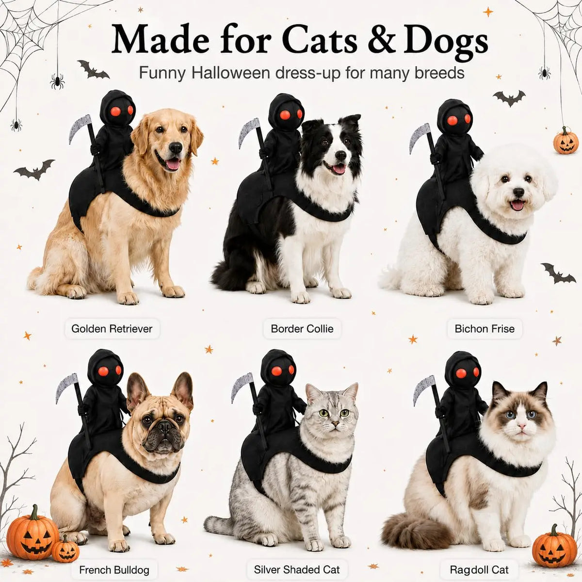 KissICON Dog Halloween Costume, Soft Knight Costume for Pets Cat Halloween Costumes