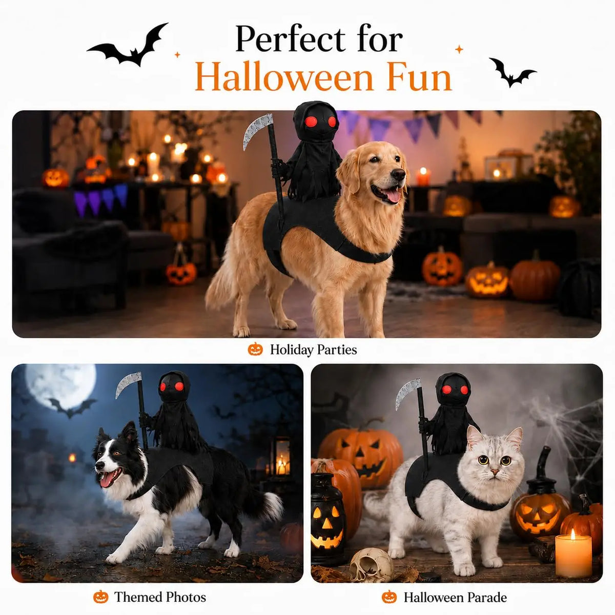 KissICON Dog Halloween Costume, Soft Knight Costume for Pets Cat Halloween Costumes