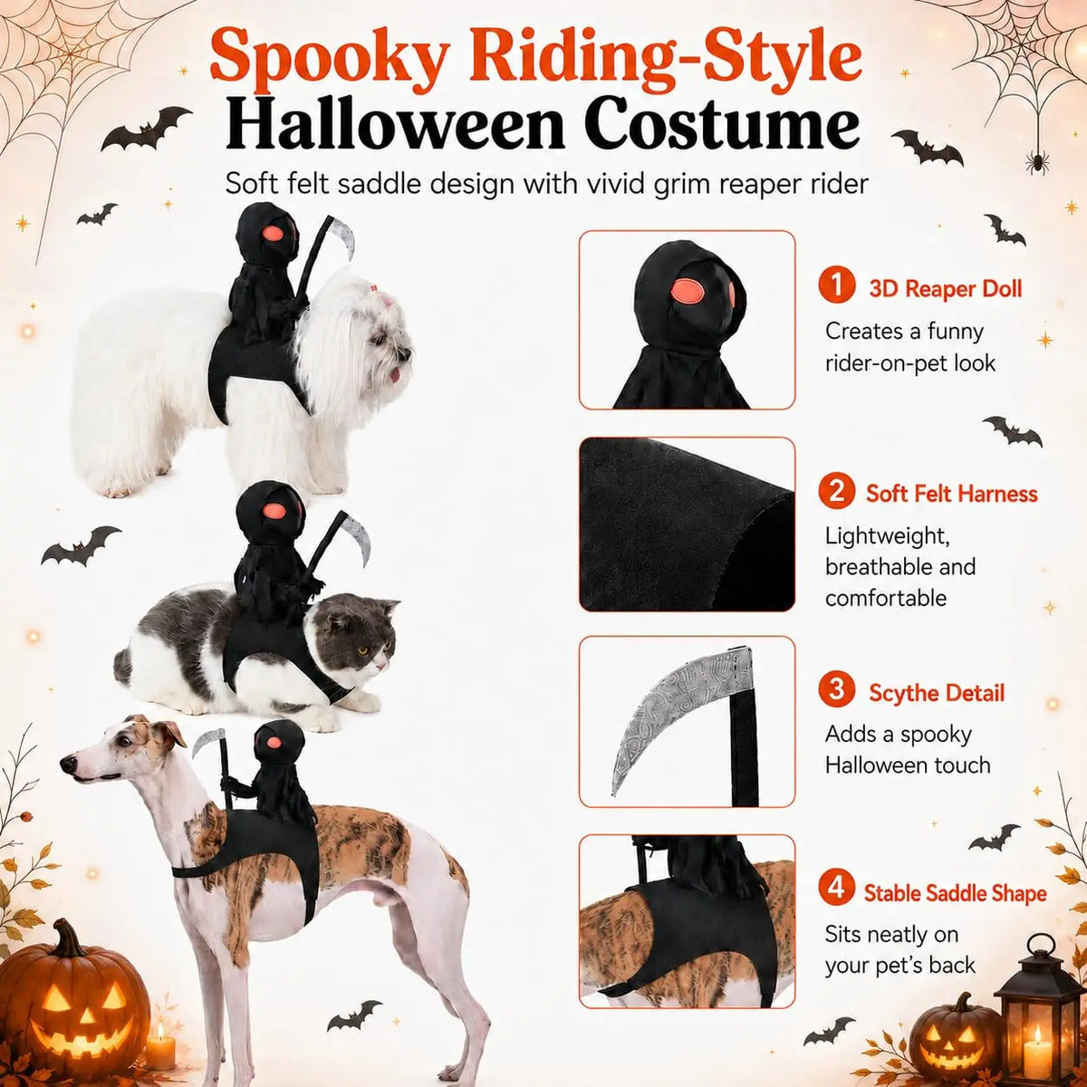 KissICON Dog Halloween Costume, Soft Knight Costume for Pets Cat Halloween Costumes