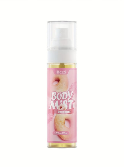KissICON Donut Body Spray Hydrating Glow Mist Strawberry Amber Mango