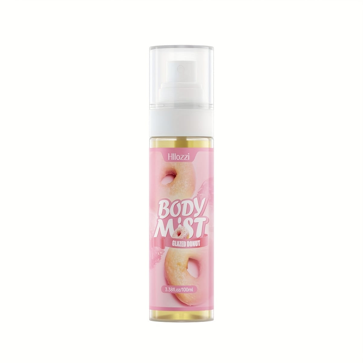KissICON Donut Body Spray Hydrating Glow Mist Strawberry Amber Mango