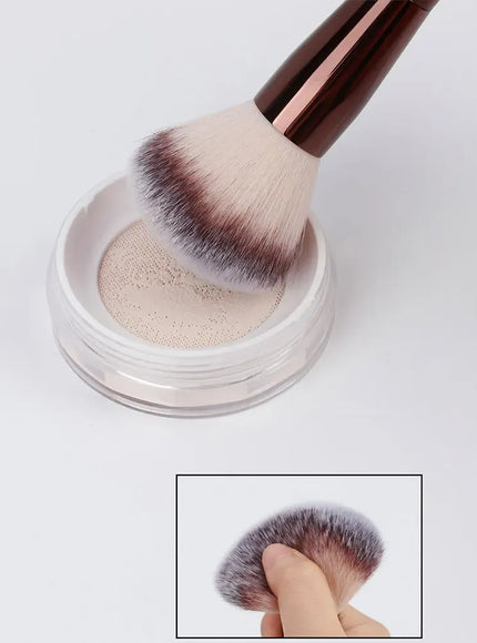 KissICON Double Headed Makeup Brush With Soft Bristles Portable