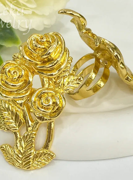 KissICON Dubai Flower Ring – Wedding Gift