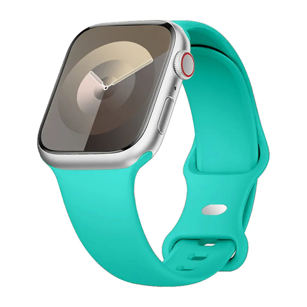 KissICON Duck Green / China Mainland / 40 41 42(S11-10) S-M Silicone Strap For Apple Watch Bands 40mm 44mm 46mm 45mm 41mm 49mm 42 Correa Bracelet iWatch series ultra3 2 7 8 9 se 10 11 band