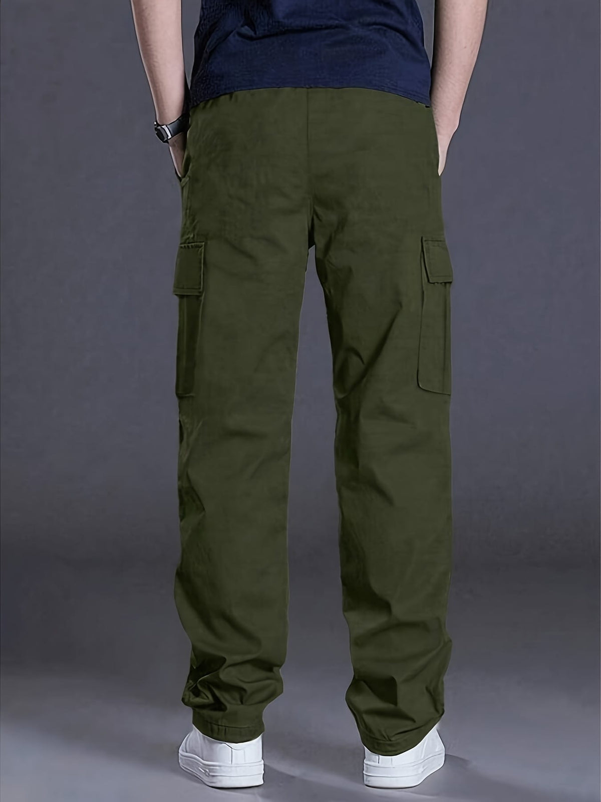 KissICON Durable Mens Cargo Pants MultiPocket AllSeason Work  Casual