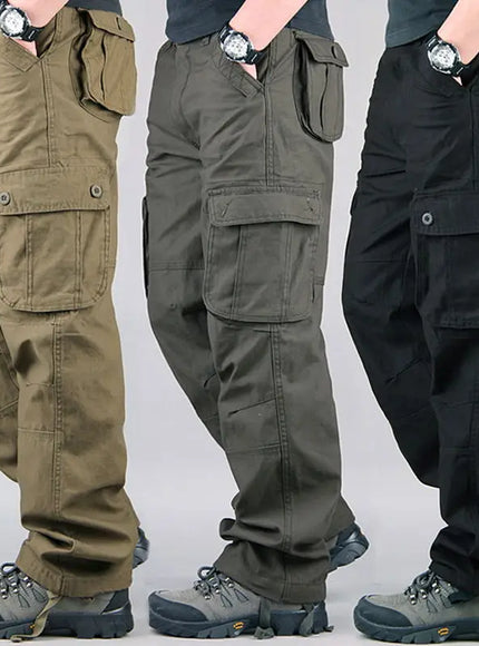 KissICON Durable Mens Cotton Cargo Overalls for Outdoor Work  Hiking