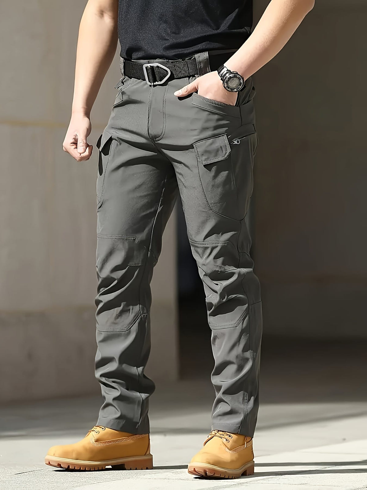 KissICON Durable MultiPocket Mens Outdoor Work  Tactical Trousers