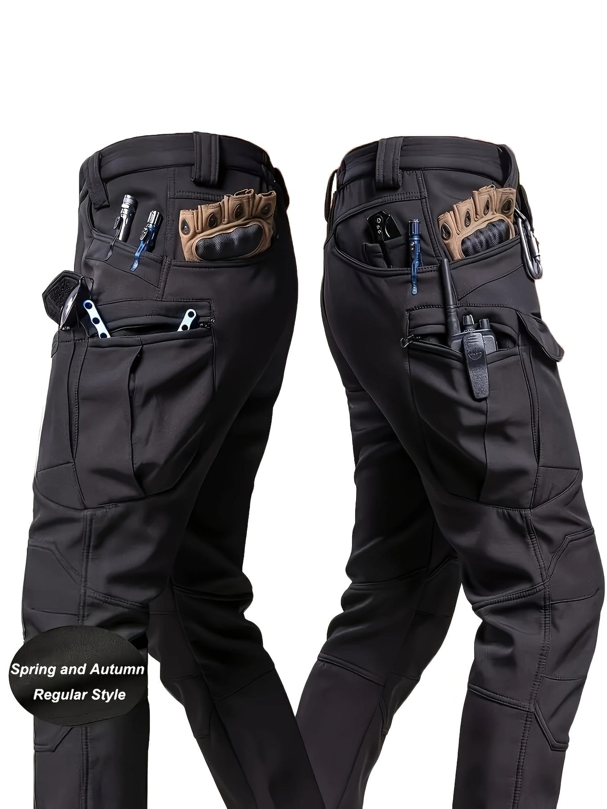 KissICON Durable MultiPocket Mens Outdoor Work  Tactical Trousers