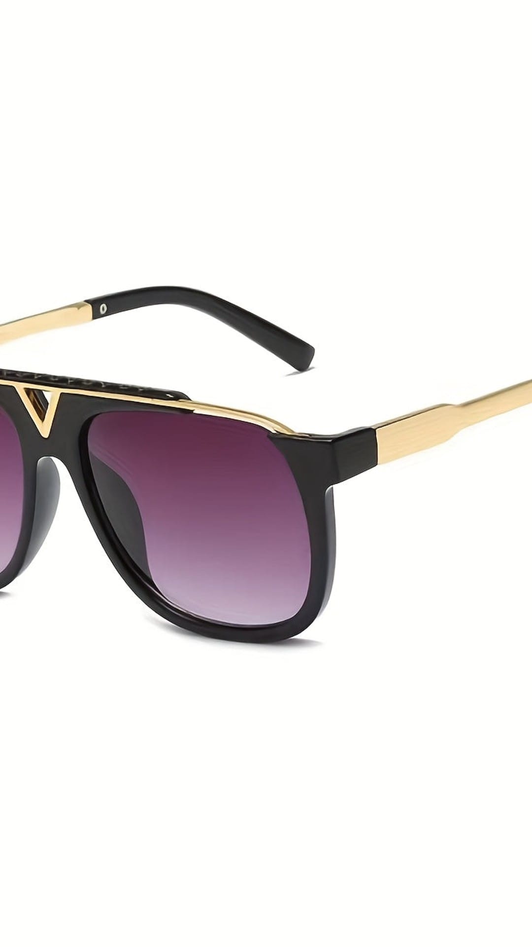 jkthpu-45 DV-05 Chic Metal Edge Casual Sunglasses