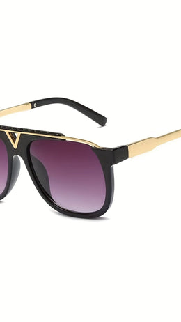 jkthpu-45 DV-05 Chic Metal Edge Casual Sunglasses