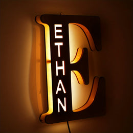 KissICON E Custom LED Name Lamp Personal Gift for Lovers  Family