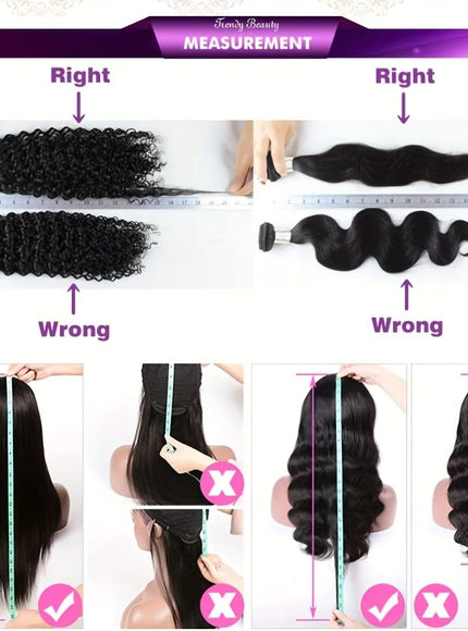 KissIcon Peruvian Water Wave 4Bundles DoubleWeft Extensions