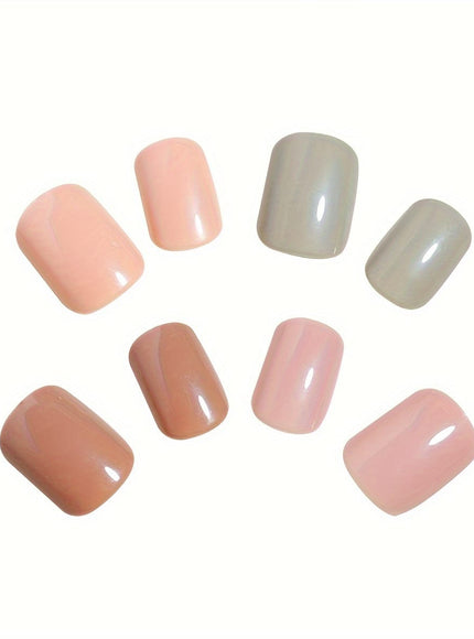 KissIcon Short Square Press On Nails Set -