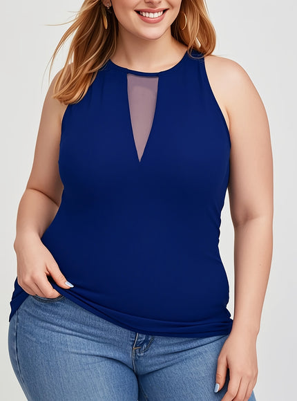 Plus Size Women's High Elastic Breathable Sleeveless Vest