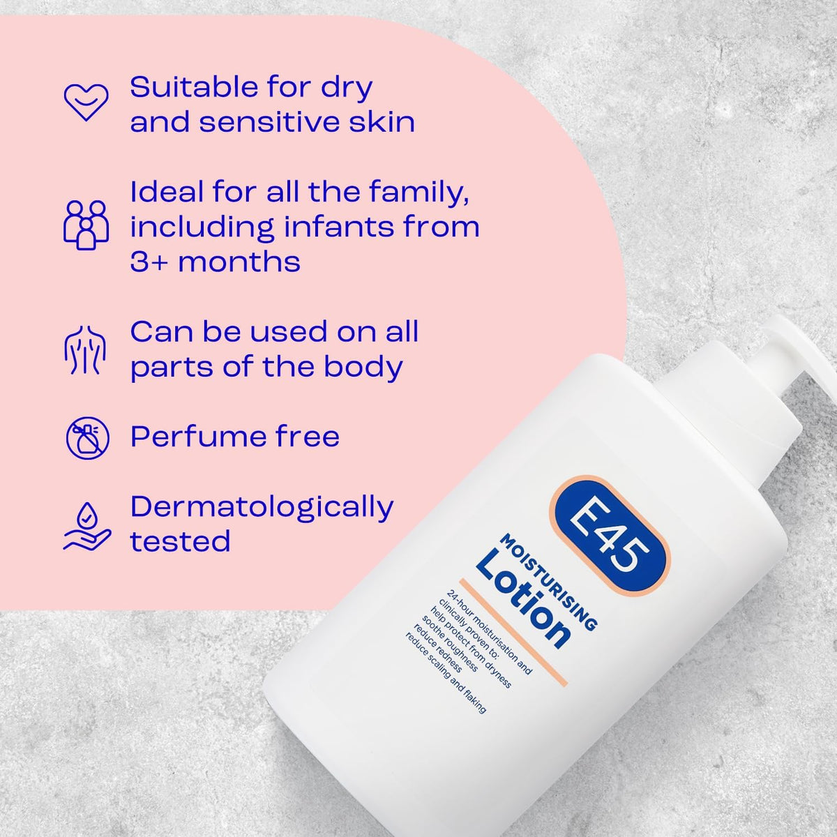 KissICON E45 500ml Dry Sensitive Skin Hydration