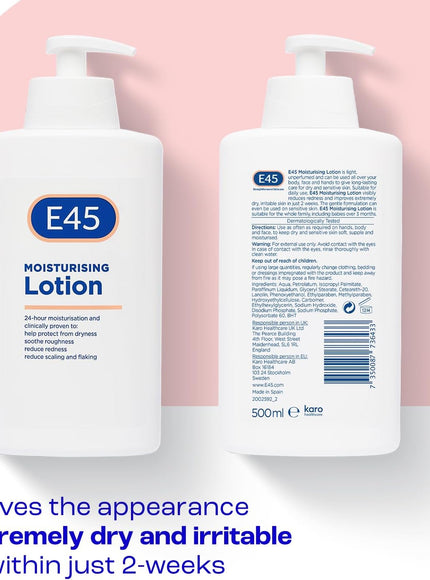 KissICON E45 500ml Dry Sensitive Skin Hydration