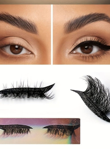 💋 Self-Adhesive Glitter Eyelash Stickers - Waterproof
