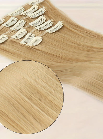 KissICON Earth-Yellow / 24inch KissIcon Six Piece Set Clip In Hair Extensions