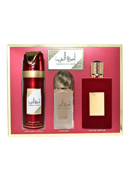 KissICON Eau de Parfum Lattafa Asdaaf Ameerat Al Arab Gift Set – Eau Parfum 3