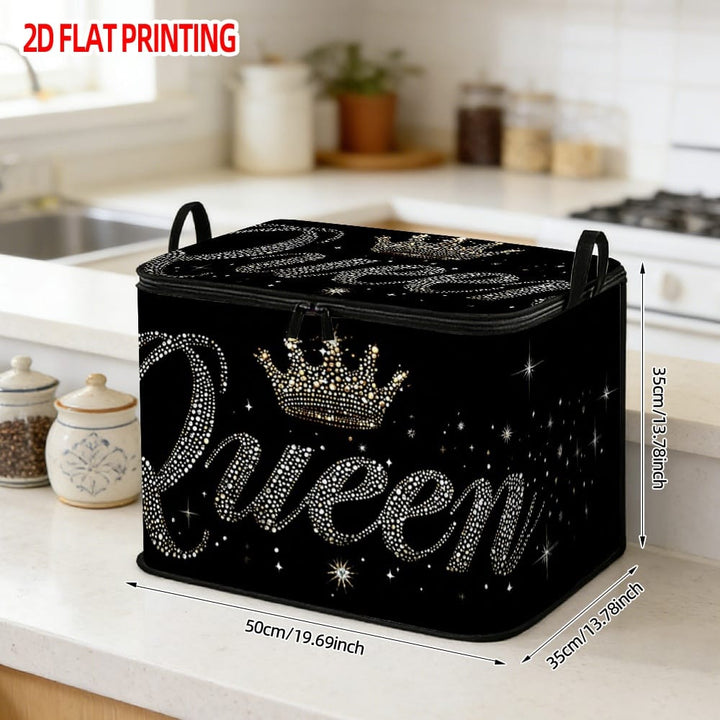 Queen Crown Star Foldable Shelf Basket Blanket Storage