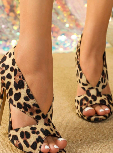 New Arrival V-Shaped Open -Inspired Design High Heel Sandals for Women, Great for Sexy Dance