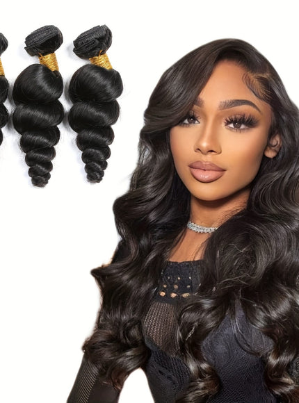 Loose Wave Brazilian Virgin Hair 3 Bundles Unprocessed