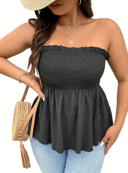 Women's Sleeveless Ruffled Tank Top - Sexy All-Season