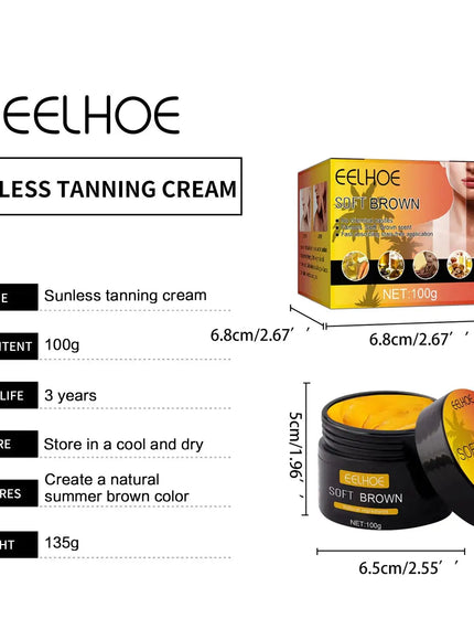 KissICON EELHOE Tanning Cream Self Tanner for Face and