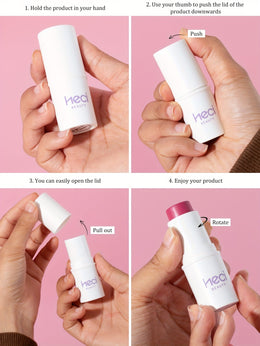 KissICON Effortless 3in1 Cream Blush Stick