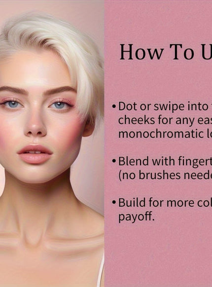 KissICON Effortless 3in1 Cream Blush Stick