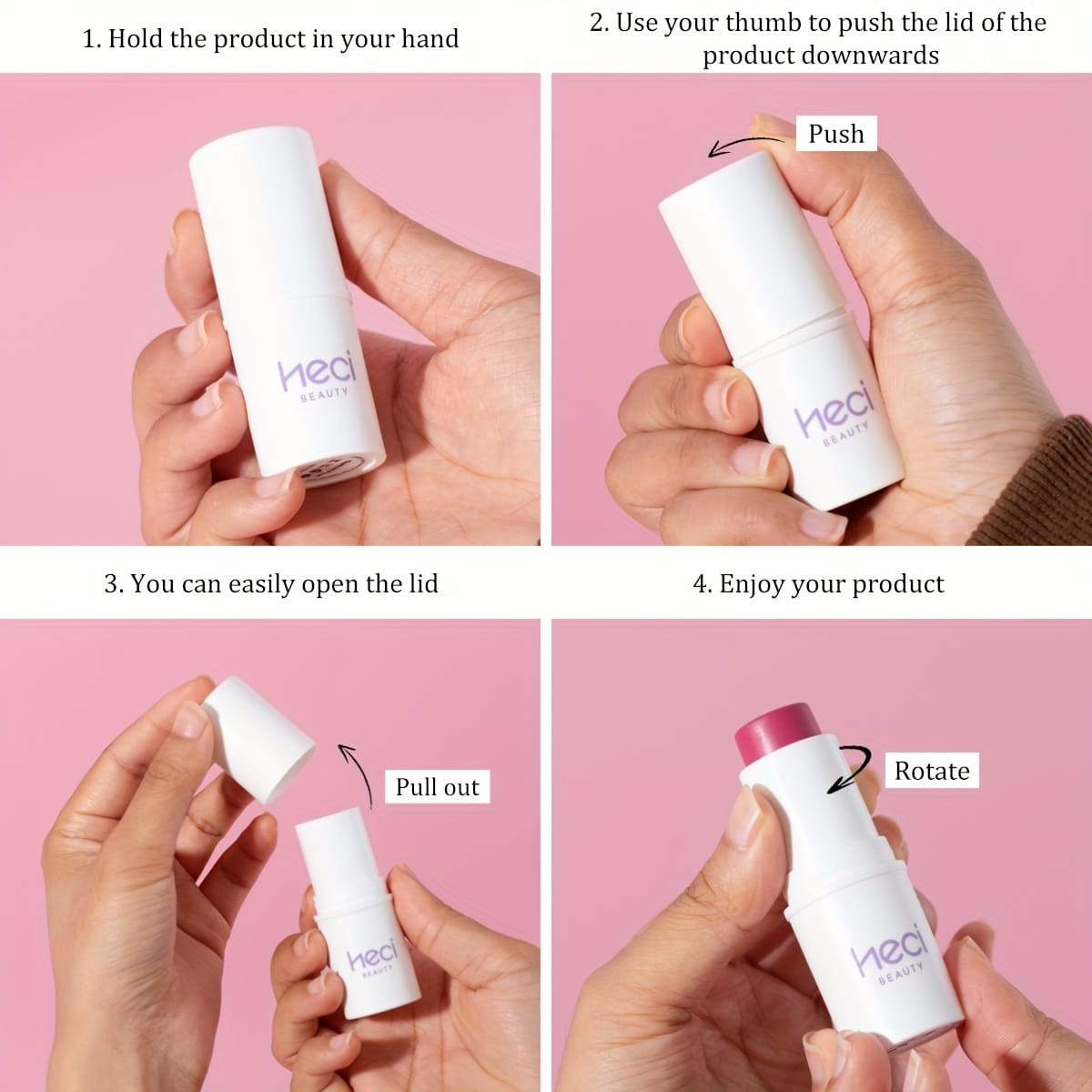 KissICON Effortless 3in1 Cream Blush Stick