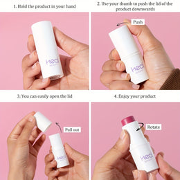 KissICON Effortless 3in1 Cream Blush Stick