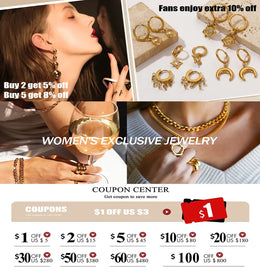 KissICON EILIECK 316L Stainless Steel Silver Color Cuban Chain Statement Necklace Bracelet Set Charm Fashion Women Waterproof Jewelry Set