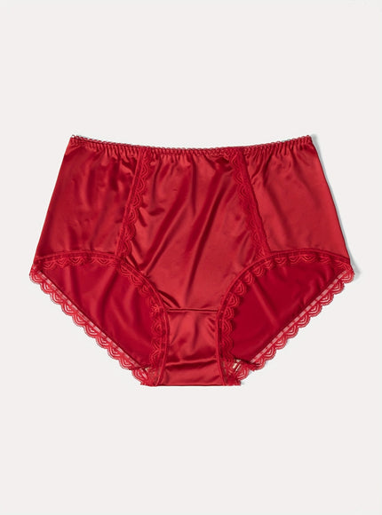KissICON Elegant 5pack Satin Highwaist Panties Lace