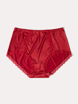 KissICON Elegant 5pack Satin Highwaist Panties Lace