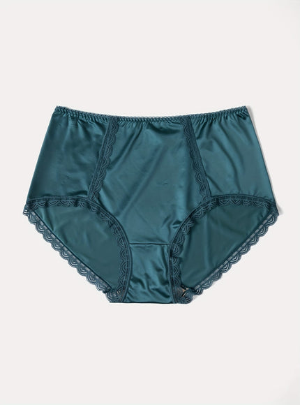KissICON Elegant 5pack Satin Highwaist Panties Lace