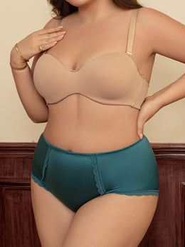 KissICON Elegant 5pack Satin Highwaist Panties Lace