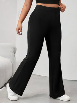 jkthpu-45 Elegant and Comfortable High-Waist Straight-Leg Pants for Women