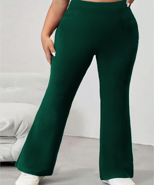 jkthpu-45 Elegant and Comfortable High-Waist Straight-Leg Pants for Women