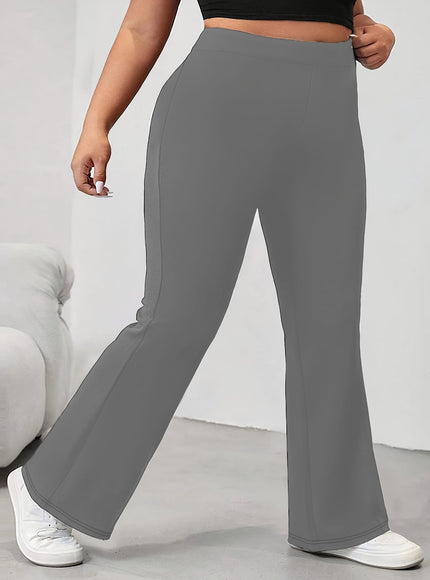 jkthpu-45 Elegant and Comfortable High-Waist Straight-Leg Pants for Women