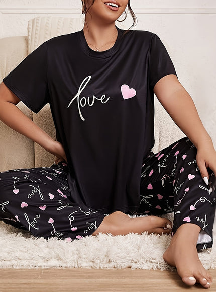 jkthpu-45 Elegant And Comfortable Plus-Size Loungewear Set for Women