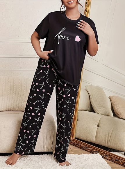jkthpu-45 Elegant And Comfortable Plus-Size Loungewear Set for Women