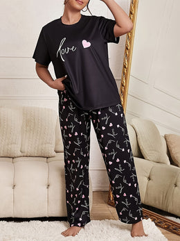 jkthpu-45 Elegant And Comfortable Plus-Size Loungewear Set for Women