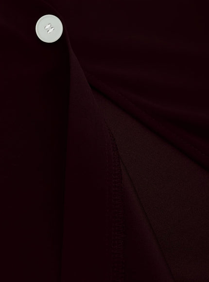 jkthpu-45 Elegant Black Plus Size Pencil Skirt 5 Buttons Machine Washable