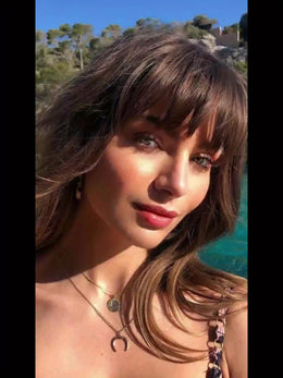 KissICON 💋 Elegant Clip-In Bangs Blonde Hairpieces - 360°