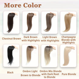 KissICON 💋 Elegant Clip-In Bangs Blonde Hairpieces - 360°