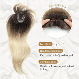 KissICON 💋 Elegant Clip-In Bangs Blonde Hairpieces - 360°
