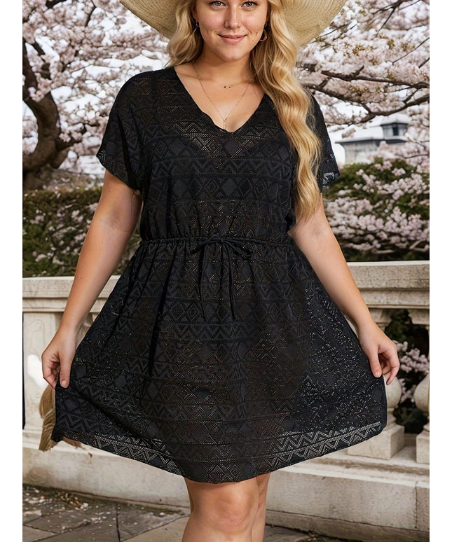 KissICON Elegant Curve Beach Wrap Comfy Chic Swimwear