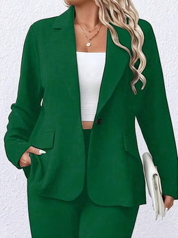 KissICON Elegant Curve Beige Blazer – Classic Workwear All