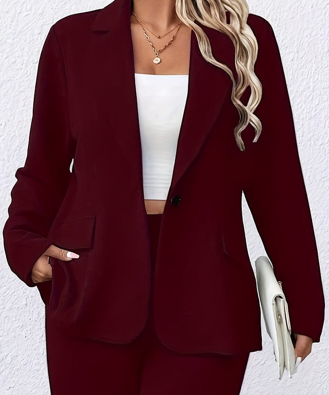 KissICON Elegant Curve Beige Blazer – Classic Workwear All